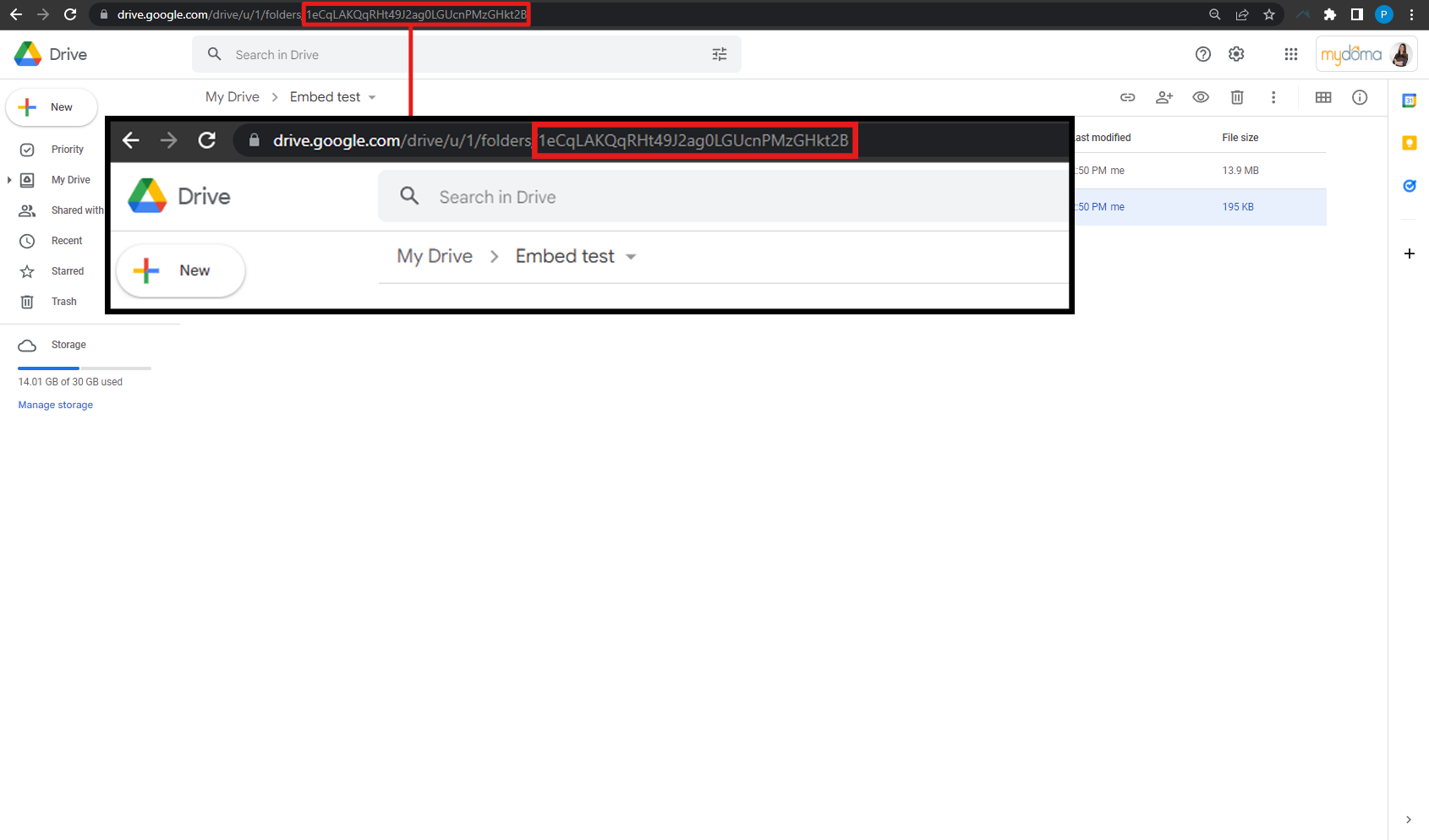 How to embed a Google Drive Folder