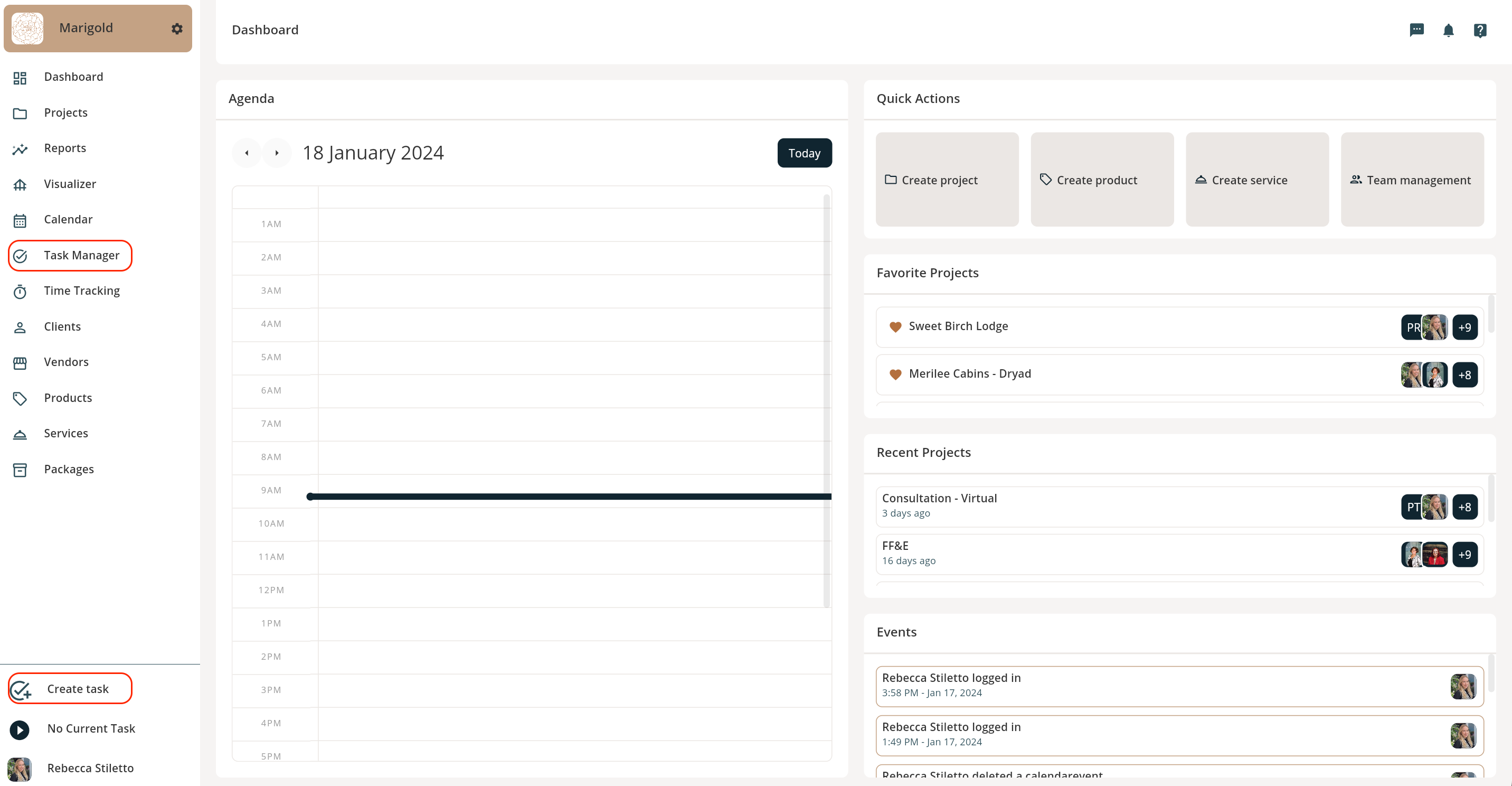 Adding and Removing Team Members and Clients on a Task