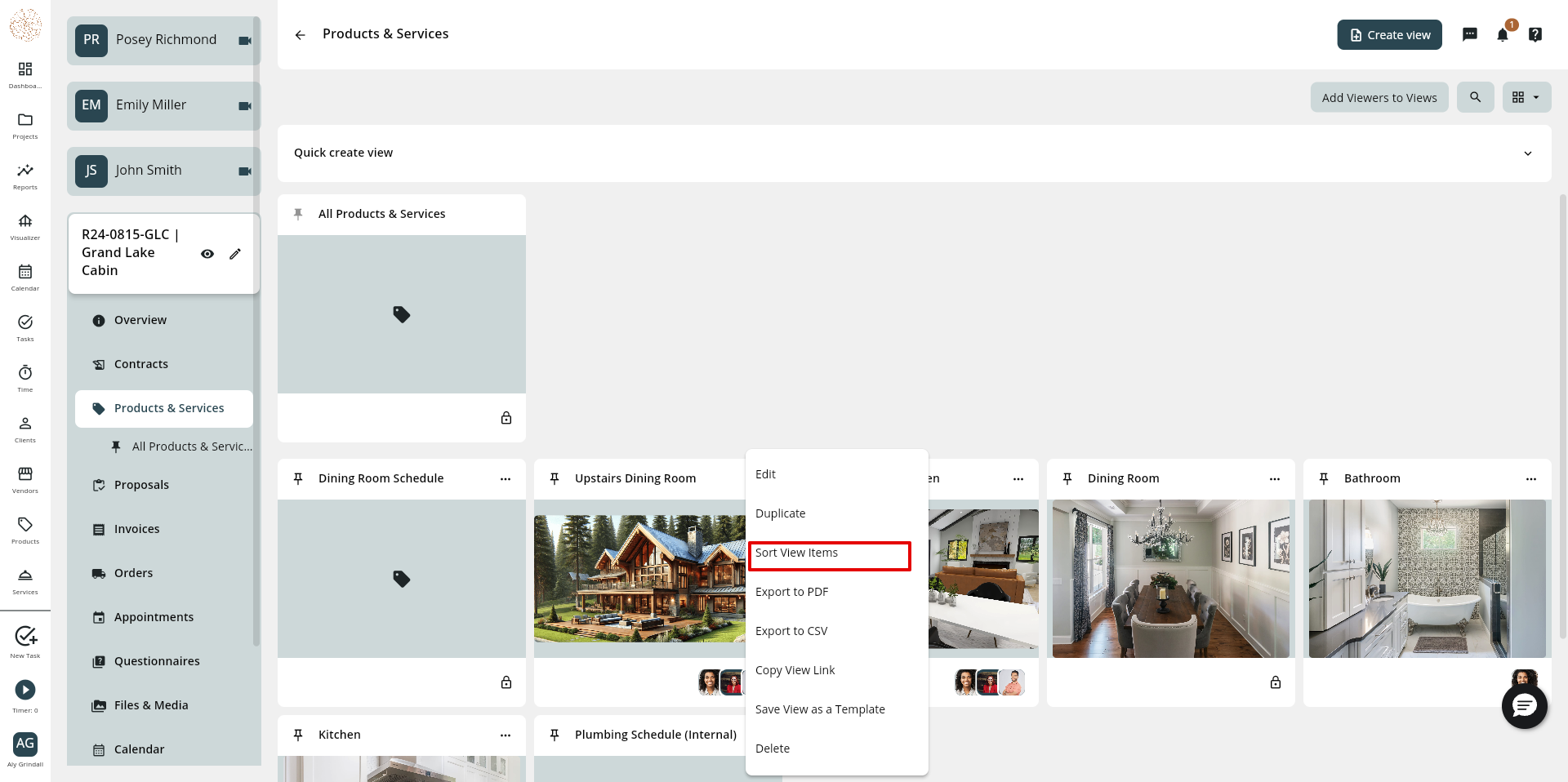 Can I sort the items within a View?