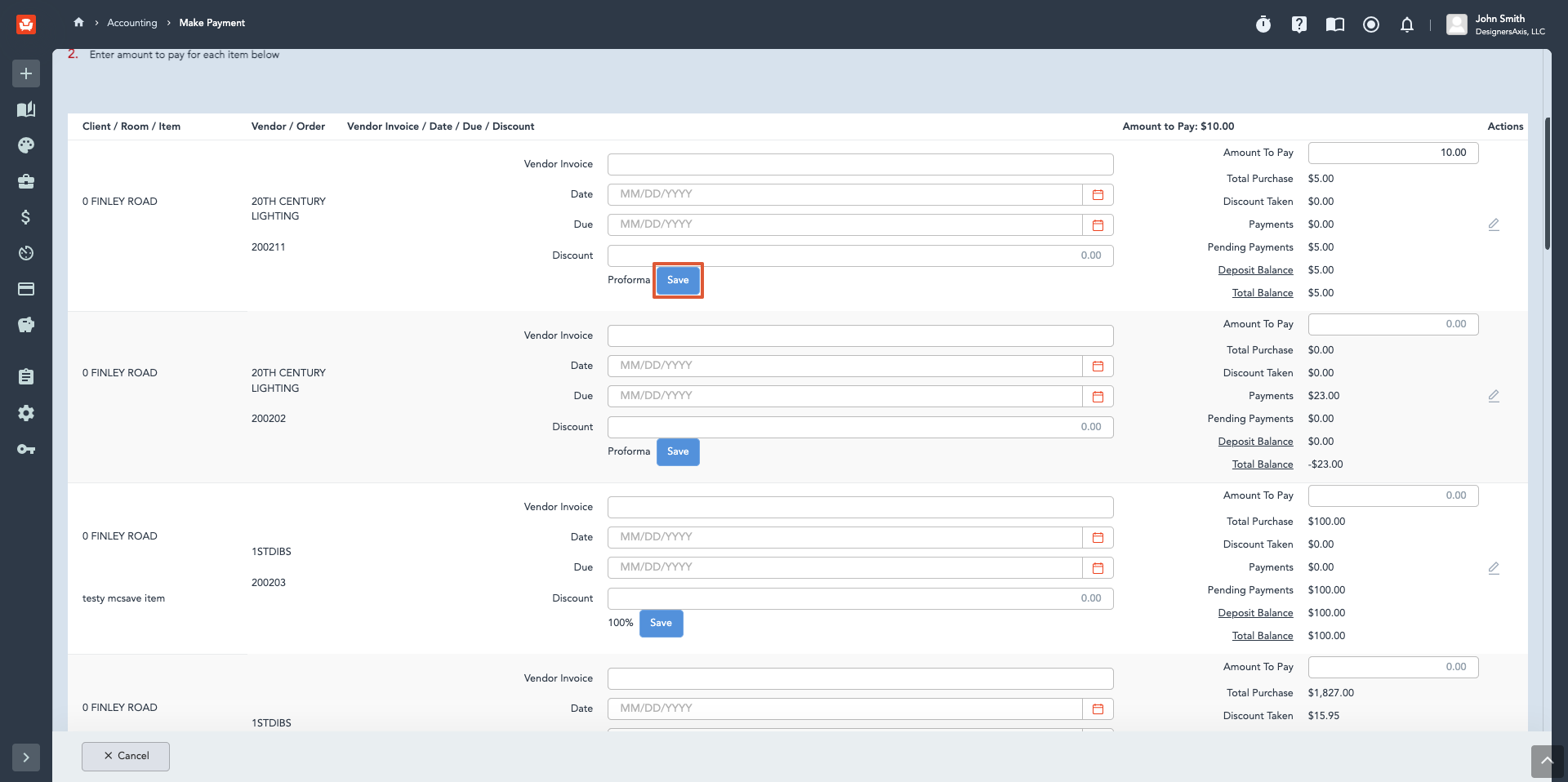 Order Payments Reference Guide