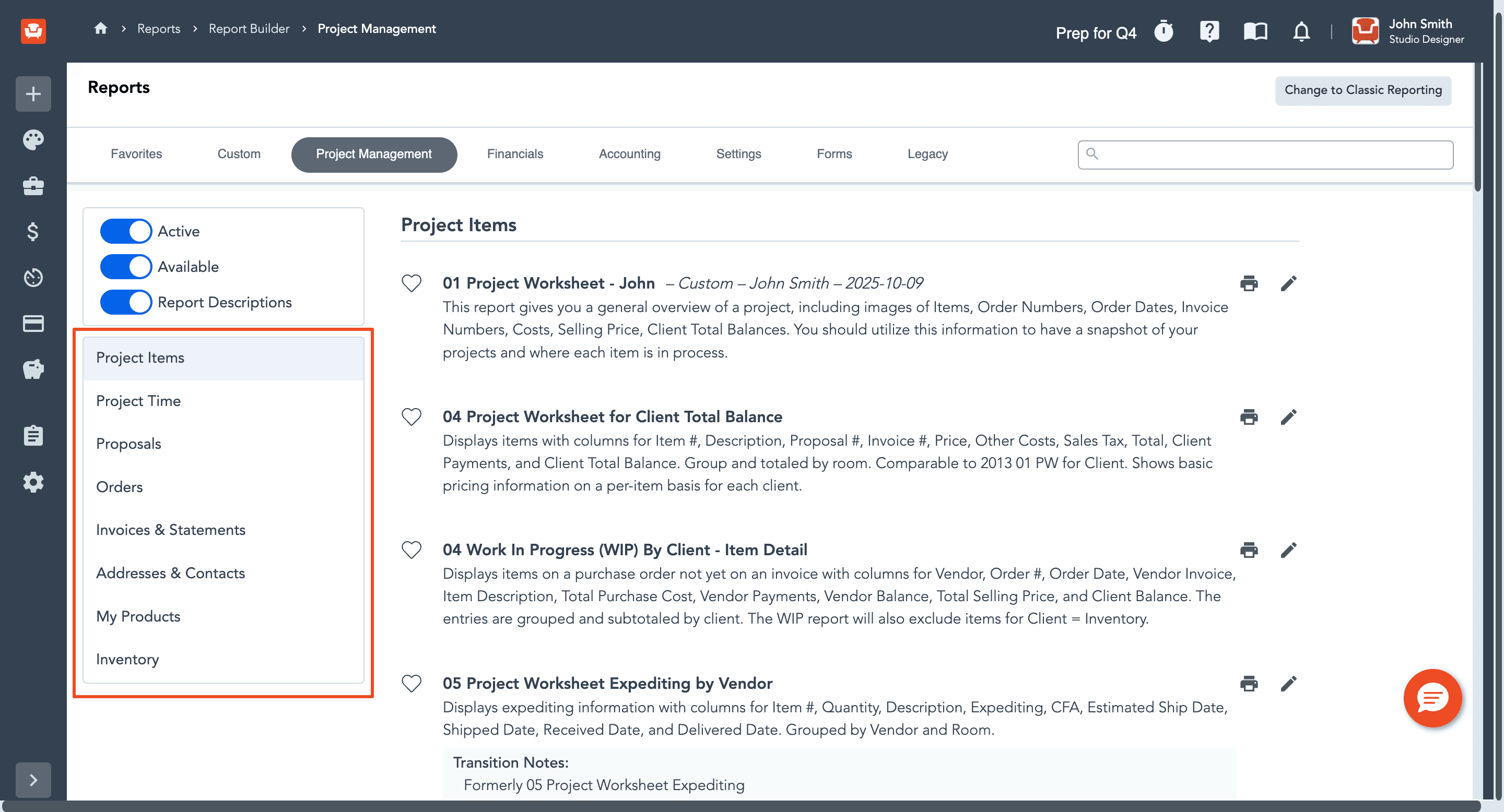 Reporting Refresh Navigation Guide
